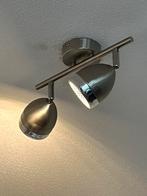 Dubbele spot, Huis en Inrichting, Lampen | Spots, Plafondspot of Wandspot, Zo goed als nieuw, Ophalen, Metaal of Aluminium