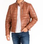 Leren winterjas Bull & Berry z.g.a.n. Maat L (valt als M), Kleding | Heren, Ophalen of Verzenden, Zo goed als nieuw, Bruin