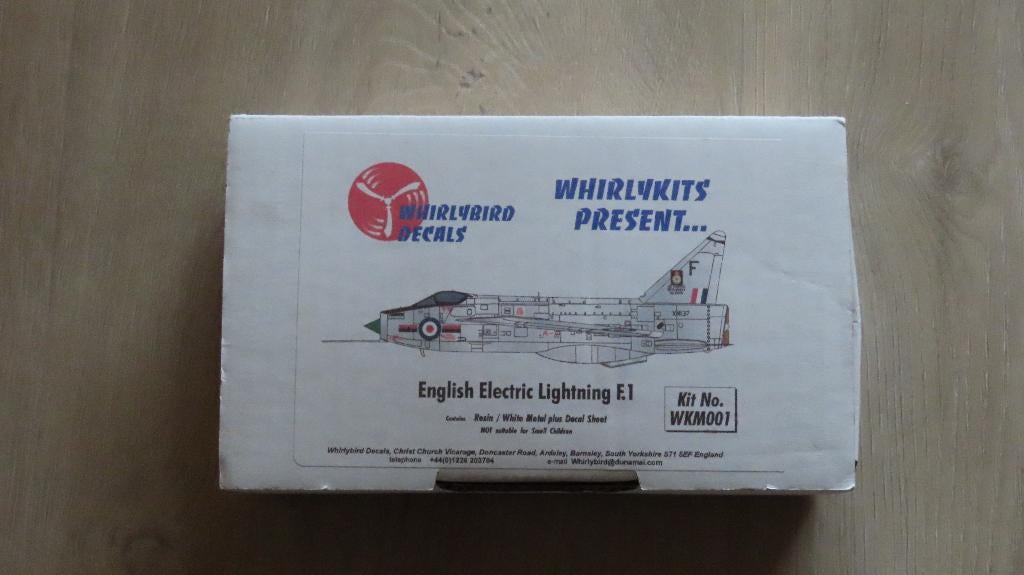 English Electric Lightning F.1 Whirlybird 1/72, Overige merken, 1:72 tot 1:144, Nieuw, Ophalen of Verzenden