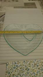 Glazen Schaaltje Hartvormig, Gebruikt, Schaal, Ophalen of Verzenden, Glas