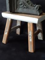 (vensterbank)krukje ,klein bijzettafeltje,stoer brocante ,, Antiek en Kunst, Curiosa en Brocante, Ophalen of Verzenden