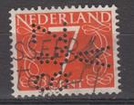 Zegel met perfin S&ZA, Verzenden, Na 1940, Gestempeld