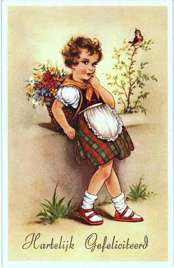 806224	vintage	Kinderkaart	Meisje	 	Nette oude kaart onbesch beschikbaar voor biedingen