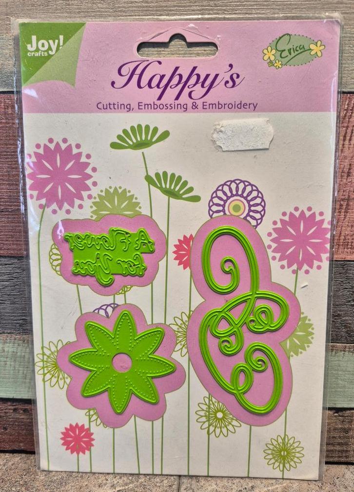 Joy! Crafts -Cutting, Embossing & Embroidery- Happy's -NIEUW, Hobby en Vrije tijd, Kaarten | Zelf maken, Nieuw, Pons of Mal, Overige thema's