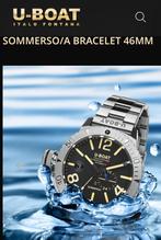 U BOAT 9007 automatic black dail, Sieraden, Tassen en Uiterlijk, Horloges | Heren, Overige merken, Staal, Staal, Polshorloge
