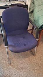 Stoelen 5x, Ophalen, Gebruikt, Blauw, Stof