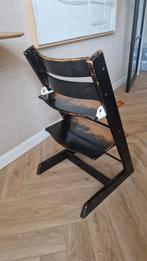 Stokke tripp trapp stoel zwart, opknapper, Ophalen, Gebruikt, Meegroeistoel