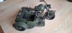 Vintage model motor met zijspan, Ophalen, Gebruikt, Motor