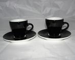 Bodum espresso kop en schotels, zwart -wit, Ophalen of Verzenden, Zo goed als nieuw, Overige stijlen, Kop(pen) en/of Schotel(s)