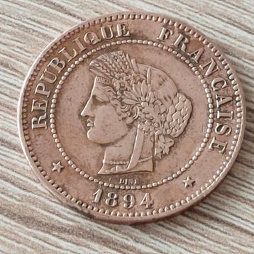 5 Cent Ceres/Centimes,1894. Frankrijk
 beschikbaar voor biedingen