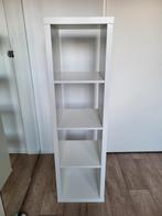 Witte Ikea Kallax kast 4 vakken (zo goed als nieuw), Huis en Inrichting, Ophalen, Met plank(en), 100 tot 150 cm, Zo goed als nieuw