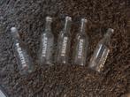 glazen waterflesjes 5x, Ophalen of Verzenden, Zo goed als nieuw, Waterglas