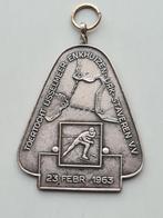 Medaille schaatsen IJsselmeertocht 1963, Postzegels en Munten, Penningen en Medailles, Ophalen of Verzenden, Overige materialen