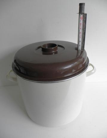 Zware Weck weckketel/brouwketel met rooster en thermometer  beschikbaar voor biedingen