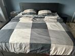 2-persoonsbed 180cm x 200cm, Huis en Inrichting, Slaapkamer | Bedden, Ophalen, Zwart, Tweepersoons, Zo goed als nieuw