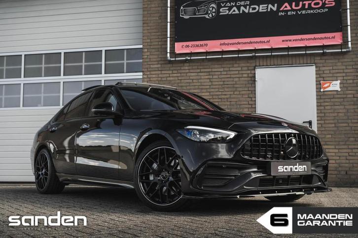 Mercedes C400e 4MATIC AMG|Full|Digital Light|Burmester|Pano|, Auto's, Mercedes-Benz, Bedrijf, Te koop, C-Klasse, 360° camera, 4x4