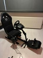 Racestoel + Logitech G923, Spelcomputers en Games, Spelcomputers | Xbox | Accessoires, Ophalen, Zo goed als nieuw, Stuurtje of Sportattribuut