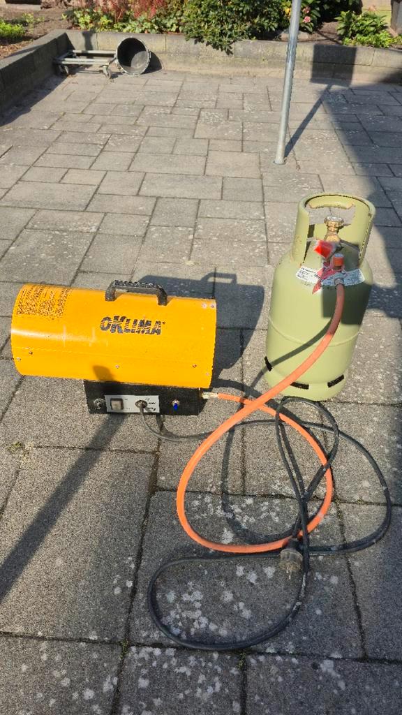 Oklima SG 50M Propaan Kachel incl gaspot, Doe-het-zelf en Verbouw, Verwarming en Radiatoren, Gebruikt, Kachel, Minder dan 30 cm