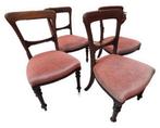Set van 8 Victorian Balloon Dining Chairs, Ophalen of Verzenden