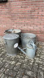 Zinken emmers/teilen/prullenbak, Ophalen of Verzenden, Zo goed als nieuw