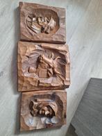 Houten schilderijen, Antiek en Kunst, Kunst | Beelden en Houtsnijwerken, Ophalen