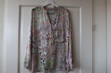 Vlotte blouse maat 42 merk Esqualo met tijgerachtige print beschikbaar voor biedingen
