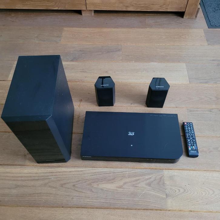 Samsung home cinema set HT-H5200, Audio, Tv en Foto, Home Cinema-sets, Zo goed als nieuw, Overige spelers, 2.1-systeem, 70 watt of meer