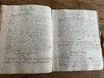Handschrift ca 1700 500 paginas over gezondheid natuurkunde, Antiek en Kunst, Ophalen of Verzenden