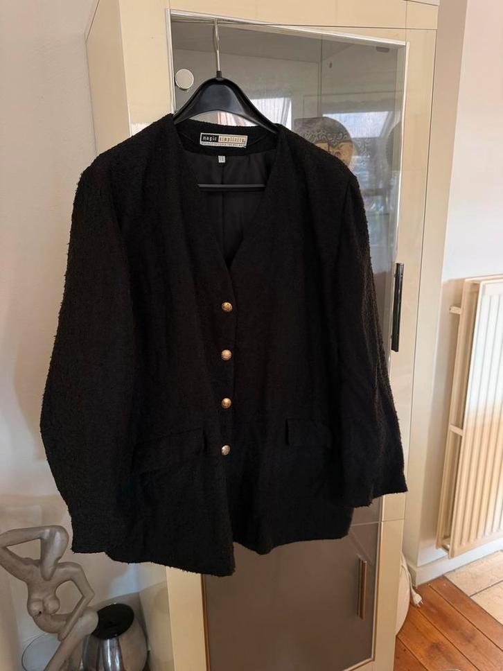 Zwart Jasje - Magic Simplicity maat 50, Kleding | Dames, Grote Maten, Zo goed als nieuw, Zwart, Ophalen of Verzenden