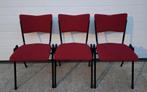 49 x Vepa vergaderstoelen rood zwart kantoor stoelen kantine, Huis en Inrichting, Ophalen of Verzenden, Zo goed als nieuw, Rood