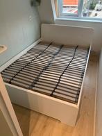 Wit Ikea bed 140x200 - Zeer degelijk!, Huis en Inrichting, Slaapkamer | Bedden, Gebruikt, Wit, Twijfelaar, 200 cm