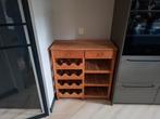 Teakhouten Wijnkastje - Mooi en Praktisch!, Huis en Inrichting, Gebruikt, Ophalen of Verzenden, Hout, 5 tot 15 flessen
