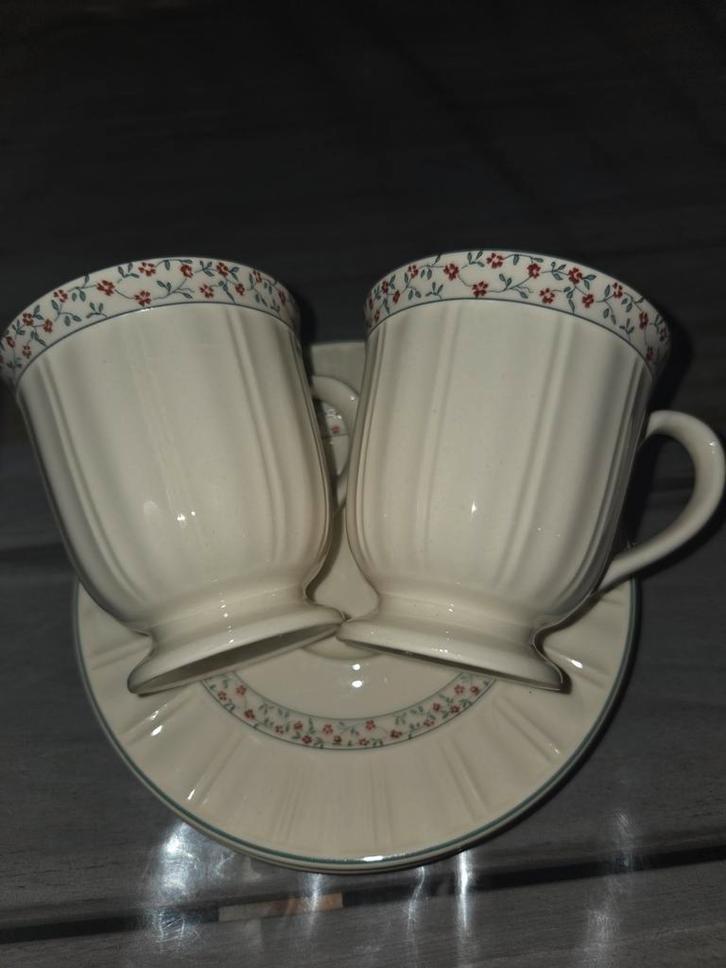 Queen's Garden Koffiekop & Schotel Set, Huis en Inrichting, Keuken | Servies, Gebruikt, Kop(pen) en/of Schotel(s), Overige stijlen