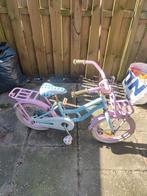 Kinderfiets 16 inch - Roze/Blauw, Ophalen, Gebruikt, 16 inch, Handrem