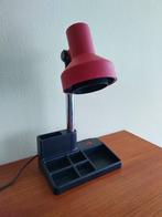 Bureaulamp met pennenbak - Retro – jaren 80, Gebruikt, Vintage, Ophalen of Verzenden, Minder dan 50 cm