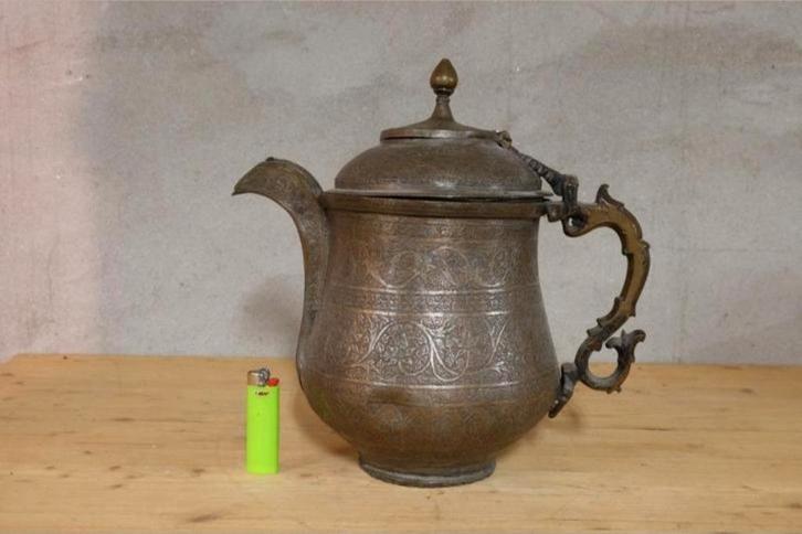 Antieke Perzische Samovar - Koper - Handgemaakt, Antiek en Kunst, Antiek | Koper en Brons, Ophalen of Verzenden