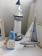 Thema beach kapstok reddingsboei boot vuurtoren strandpaal, Hobby en Vrije tijd, Modelbouw | Boten en Schepen, Ophalen of Verzenden