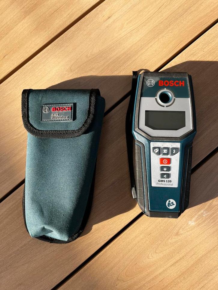 Bosch Leidingzoeker - GMS 120 Professional, Doe-het-zelf en Verbouw, Meetapparatuur, Gebruikt, Elektriciteit, Ophalen of Verzenden