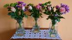 zgan 7 stevige glazen BLOEMVAZEN, Ophalen, Overige kleuren, Minder dan 50 cm, Glas