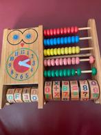 Vintage Telraam met Klok, Ophalen of Verzenden, Gebruikt, Rekenen