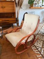 Vintage jaren ‘70 Scandinavische design schommelstoel, Huis en Inrichting, Fauteuils, Ophalen, Zo goed als nieuw, 75 tot 100 cm