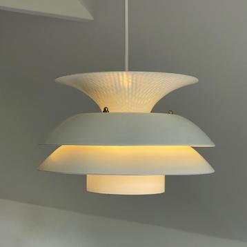 vintage Deense schalen LAMP Belux wit Scandinavisch Japandi beschikbaar voor biedingen
