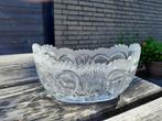bonbonschaal koekschaal snackschaal glas schaaltje schaal, Ophalen of Verzenden, Ovaal, Glas, Schaal