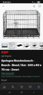 Nieuwe hondenbench groot zwart, Ophalen, Zo goed als nieuw