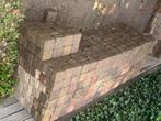 trommelsteentjes bont bestrating betonnen klinkers tuin 10m2, Tuin en Terras, Ophalen, Gebruikt, Klinkers, 10 m² of meer