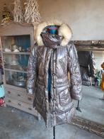 Marccain jas brons langmodel capuchon 42/44, Kleding | Dames, Jassen | Winter, Zo goed als nieuw, Verzenden