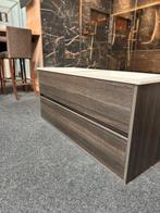 Badmeubel 120 cm eiken antraciet van €1695 nu €600 afhaal!, Huis en Inrichting, Badkamer | Badkamermeubels, Ophalen, 100 tot 150 cm