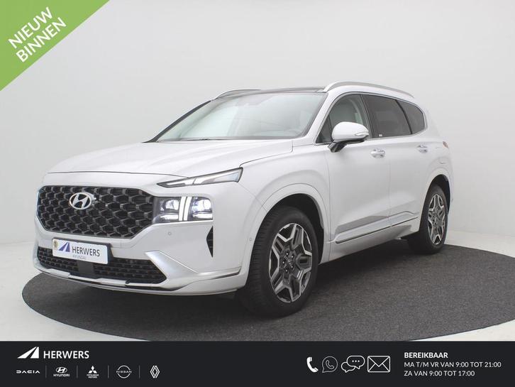 Hyundai Santa Fe 1.6 T-GDI PHEV Premium Plus Sky / Dealerond, Auto's, Hyundai, Bedrijf, Te koop, Santa Fe, 360° camera, 4x4, ABS