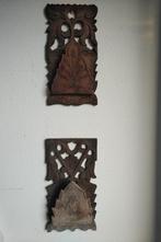 2 antieke brievenhouders, hout., Ophalen