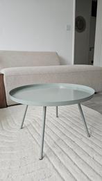 Salontafel - mintgroen metaal H&M Home, Huis en Inrichting, Ophalen, 50 tot 100 cm, Rond, 50 tot 100 cm